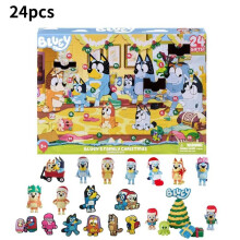 (Yellow)Weihnachten Bluey Scooby Doo Adventskalender 24 Geschenke Box Spielzeug Festivals Countdown