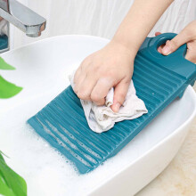 Lavatoio manuale per bucato domestico, piastra antiscivolo, rinforzata, piccola, verde