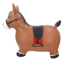 Cheval sauteur gonflable marron 55x50x25 cm