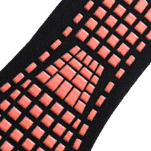 10pcs Breathable Grip Socks for Children 23-29, Black Navy Purple