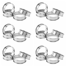 Doppelte Gerollte Tortenringe, Englische Muffinringe Professionelle Fladenringe Set Von 24