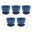 Vasos de Plantador de PláStico para Plantas, 5 Pacotes de Vasos de Flores de 6 Polegadas com OrifíCios de Drenagem e Pires, para Interior Externo D 1