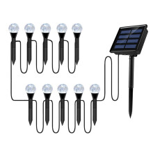 10 In 1 Solar Spot Light Outdoor LED Tuin Gazon Landschap Pad Wandlamp