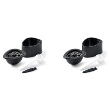 2X 2-I-1 Kaffekapselkapsel för ST 9662.62 Maskinpåfyllningsbar Filterkapselbyte Kaffekapsel och Te-A