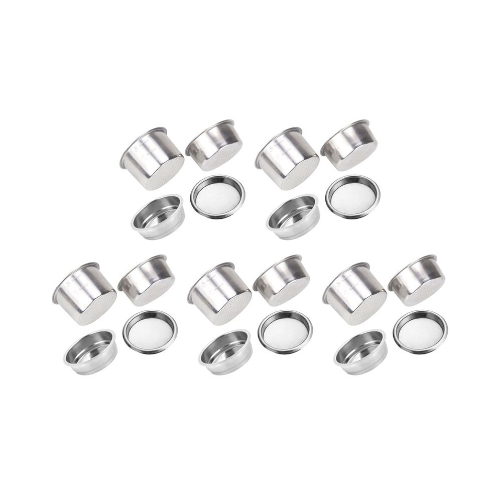 20Pcs 51Mm Coffee Filter Replacement Filter Basket For Coffee Bottomless Portafilter For Espresso Machine Parts Typecat