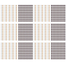 1200Pcs Tulip Cupcake Baking Cups, Muffin Baking Liners Holders, Rustic Cupcake Wrapper, Brown, White and Nature Color