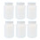 6X Laboratory Chemical Storage Case White Plastic Widemouth Bottle 500mL 1