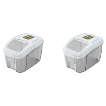 2X 5KG Container Bucket Insect-Proof Moisture-Proof Rice Box Grain Sealed Jar Home Storage Pet Dog Food Store Box-A