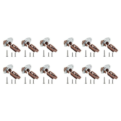 12X for Kenlin Rite-Trak II Replacement-Drawer Rail Kit Part 168 for with Metal Back and Drawer Stops with Rollers