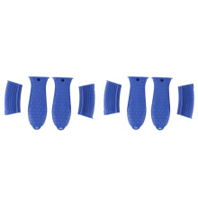 Silicone Hot Handle Holder for Cast Iron, 8 Pack Pot Handle Sleeve Non Slip Rubber Cover Set for Skillet Frying Pan