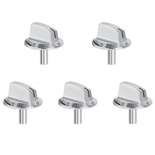 5 PCS Upgrade 5304525746 Long Stem Stove Knobs Replacements, Compatible with Gas Stove Range Oven Knobs