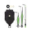 2 Set Quartz Clock Movement Kit Oscillating Movement + Luminous Pointer Clock Repair Parts Replacement Parts C 6