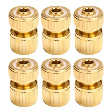 6Pcs Water Tap Hose Adaptor 1/2 Inch Pipe Connector Fitting Set Quick-Release Garden Hose Coupling Systems for Watering