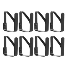 8 Pack RVS Tafelkleed Clips Zwarte Picknick Tafelkleed Clips Verstelbare Anti-Slip Vaste Clip Tafelkleed Houder