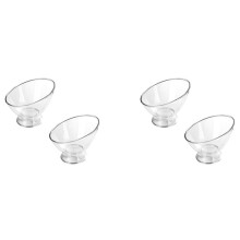 4 STÜCKE Durchsichtiger Kaffeepadhalter Kunststoff-Kaffeekapselbehälter Milchkännchenhalter Kaffeeaufbewahrung Salatschüssel Süßigkeitsschale
