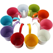 Pak van 10 Hangende Bloempotten 13Cm Balkon Pot Bloempot met Tool Hangende Pot Balkon Tuin Potten Muur Planter