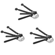 Coffee Machine Cleaning Set, 12xCoffee Machine Brush with Spoon and 3 Piece 58 mm Stainless Steel Back Flush Insert