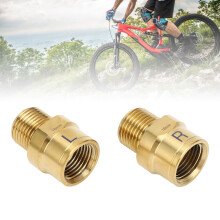 2 pièces d'extensions de pédales de vélo en alliage de titane de 16 mm, couleur dorée.