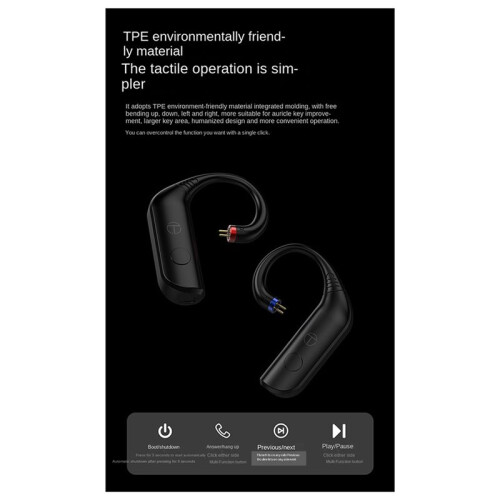 TRN BT20 Pro-MMCX Wireless  5.3 HiFi Earphones Module Upgrade Cable Connector Replaceable Plug Ear Hook 2