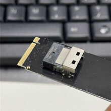 Adaptador M.2 NVMe A Slimline SAS SFF-8654 NGFF M.2 M Key A Tarjeta Adaptadora SFF 8654 Tarjeta Convertidora SFF-8654 para Placa Base