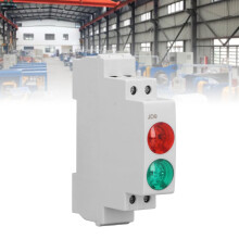 Lampada Segnale a LED Tipo Binario Indicatore Dual Rosso Verde per Quadro di Distribuzione 230V