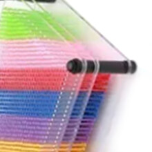 Colorful 3D Pin Art Board Toy, Handprint Mold, 17.8x12.5cm