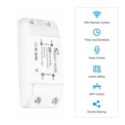 Tuya  Home Wifi  Mobile Phone Wireless Remote Control Timing   Wireless Relay Module 2