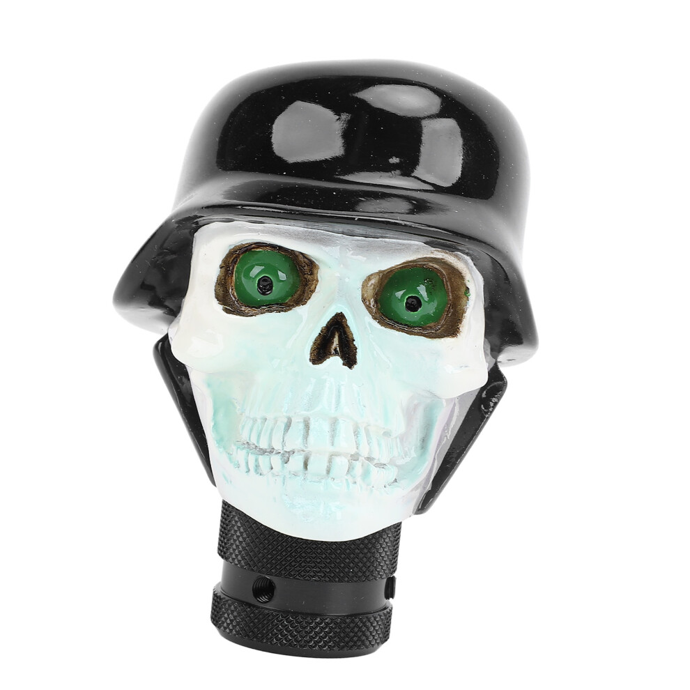 Resin Skull Gear Shift Knob 8Mm 10Mm 12Mm Adapters For Most Manual Vehicles Black 4161385143976
