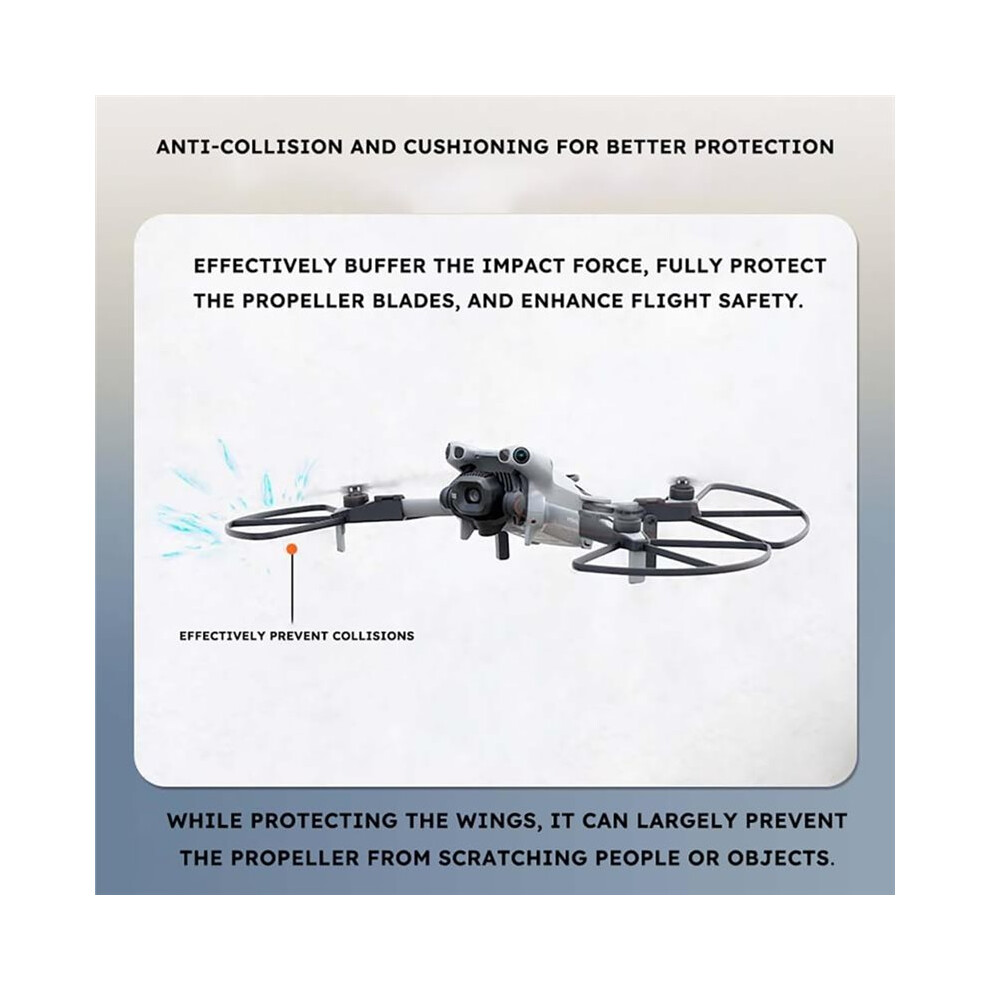 4Pcs Quick-Release Propeller Guard For 5 Pro,Removable Blade Protector Full Protection With Tripod Black 4711785399277