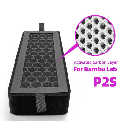 2PCS Air Filter for  P2S 3D Printer Activated Carbon Combo Ultra Accessories Filter Element Filter Screen 2