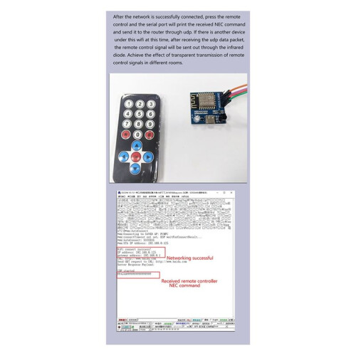 ESP8266 Infrared Transmitting and Receiving for  Command WiFi Transparent Transmission Module 1