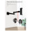 Wall Mount Tablet Stand Adjustable Long Arm Stretchable Cell Phone Stand for 4-13 Inches 4
