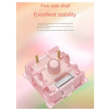 110Pcs V3 Lubed Silent Switches Mechanical Keyboard Linear Tactile 5Pin Hot Swap PA66 Pre Lubed Honey Peach Shaft