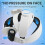 For Quest 3 Headset Omni-Directional Weight Loss Headset M083 Replaceable Adjustable Without Charging Headset 4