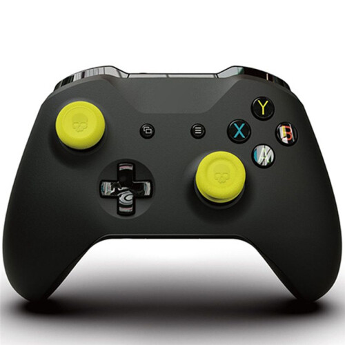 6pcs Thumb Stick Grip Caps Non-Slip Handle Rocker Button Cap for  One Game Controller Accessories Black 2