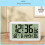 Clock with Indoor Outdoor Temperature Wireless,Precision Sensor,7.5 Inch LCD Display with Backlight,Self-Setting 4