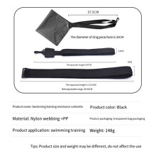 Swimming Training Resistance Umbrella, Swimming Training Device for Children and Adults, Strength and Speed Training
