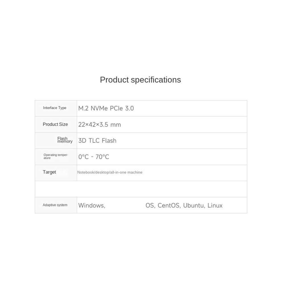 SK M2 NVME 2242 128GB High-Speed Solid State Drive High-Quality 3D ...