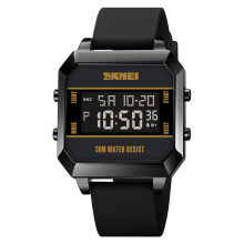 Orologio digitale 1848 40x50x12mm 30M Nero/Rosso/Giallo
