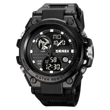 Orologio digitale 2031 da 52 mm nero con retroilluminazione
