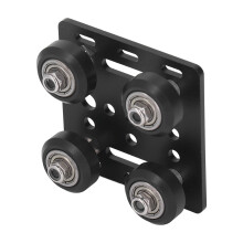 Aluminum Profile Pulley Set for V Slot Guide Rail - 4 Pulleys