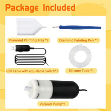 Electric Vacuum Diamond Art Painting Pen with Adjustable Suction, Diamond Art Kits for Adults,