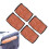 4pcs Brown PU Leather Stroller Handle Cover, Washable & Zippered 15