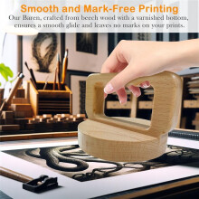 Wood Block Printmaking, Comfortable Ergonomic Handle for Block Printing, Linocut, Crafting, Scrapbooking, Pack of 2