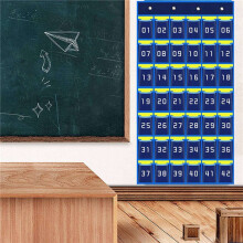 4X 42 Tasche Numerate Portacellulare Portacellulare Portaoggetti Appeso per Calcolatrice Nel Aula Portacellulare