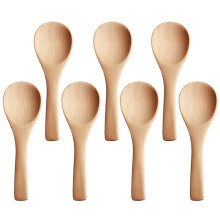 150 PièCes Petites CuillèRes en Bois Nature CuillèRes en Bois de Dégustation Condiments à Sel pour Cuisine Assaisonnement Huile Café Thé Sucre