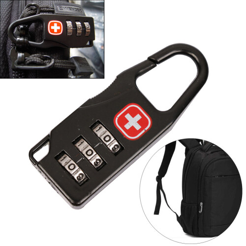 3-Dial Alloy Travel Luggage Lock