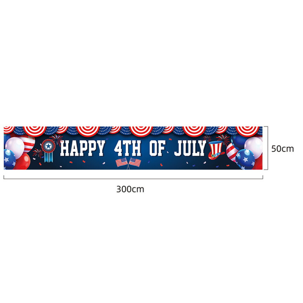 4Th Of July Decoration Banner Flag Bright Colors Reusable Banner Flag For Labor Day Party Outdoor Decor 6425207501763