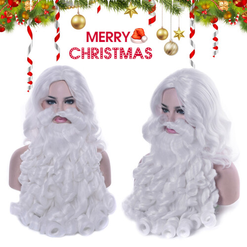 Santa Wig Beard for Christmas Costume (50 chars)