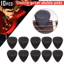 10 Pcs 0.7mm Black Felt Ukulele Picks
